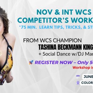 Tashina Competitor's Workshop